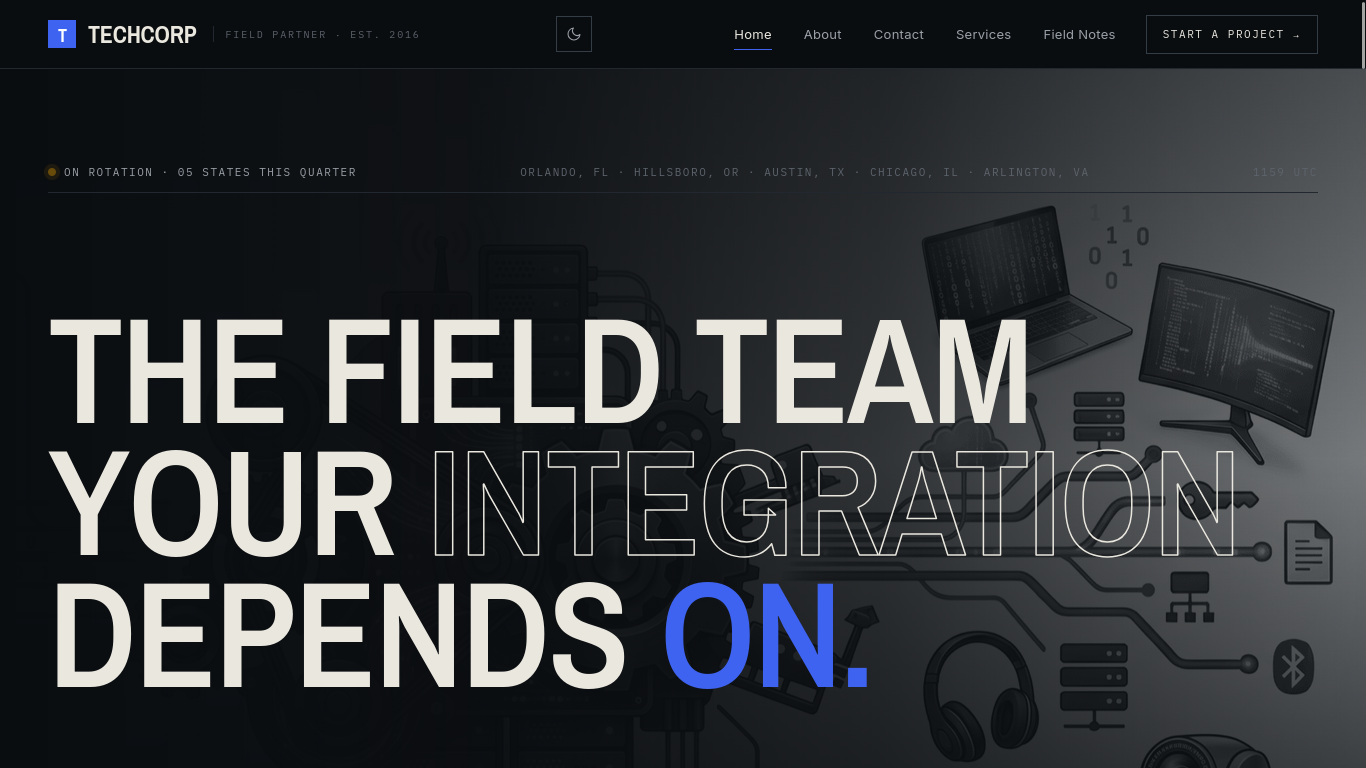 Building the TechCorp Website